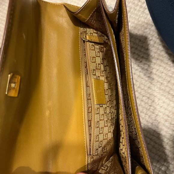 Gucci Calfskin and Canvas G Shoulder Bag - Picture 5 of 9